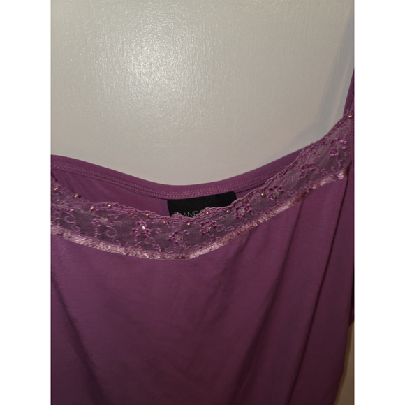 Lane Bryant Cami Y2k Sequin Spaghetti Strap Pink Size 14/16 - Picture 2 of 11